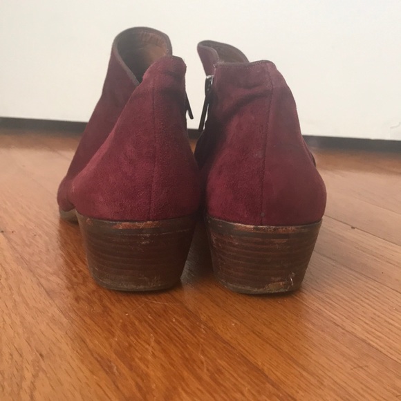 Sam Edelman Suede Petty Booty Maroon - Picture 5 of 7